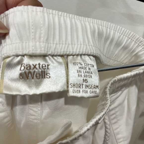 Baxter & wells white pant 100% cotton size 16. G-8 - Picture 6 of 8